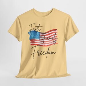Faith Family Freedom — Inspirational Patriotic Tee for Christians