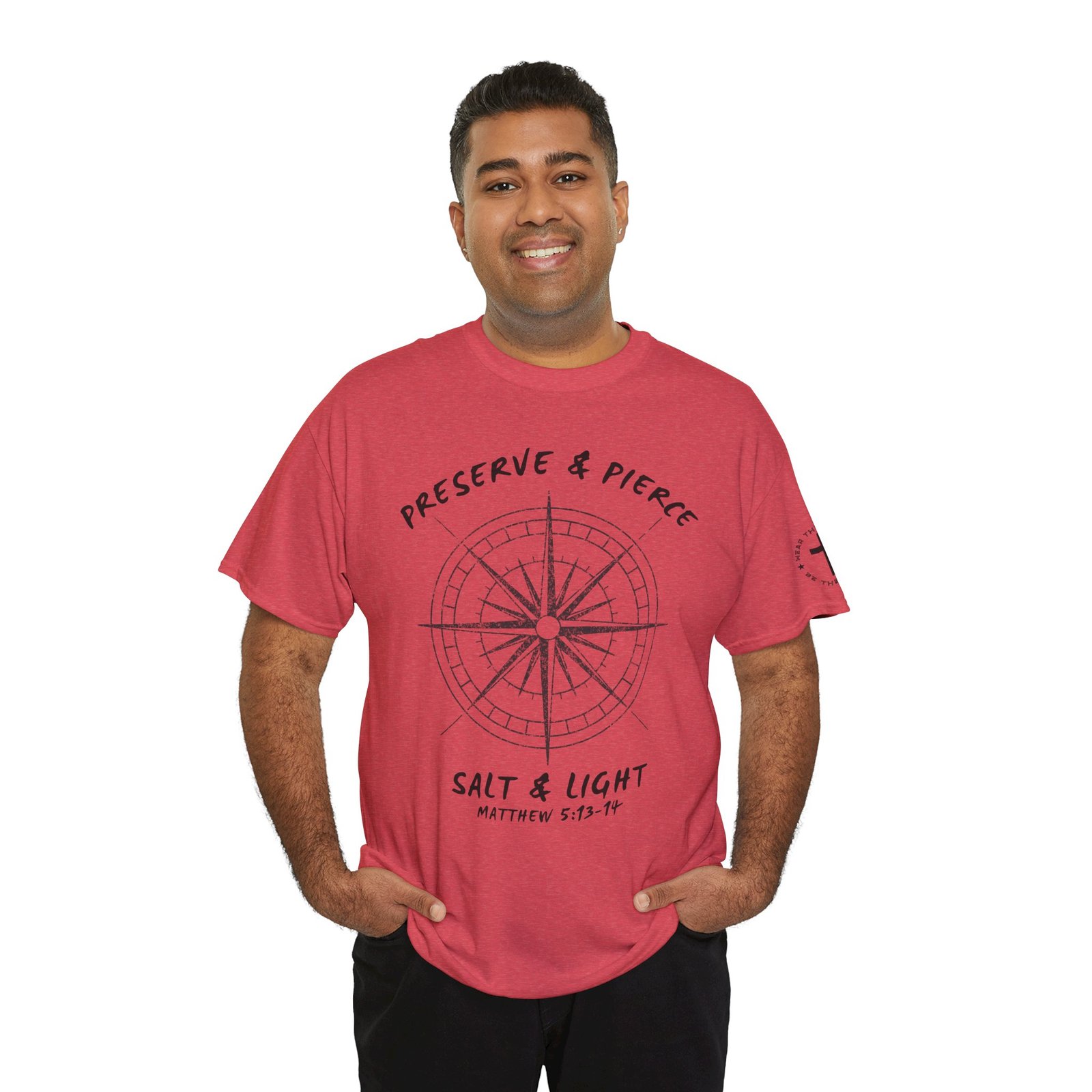 Compass Graphic Tee — "Salt and Light" Inspirational Christian T-Shirt - Image 88