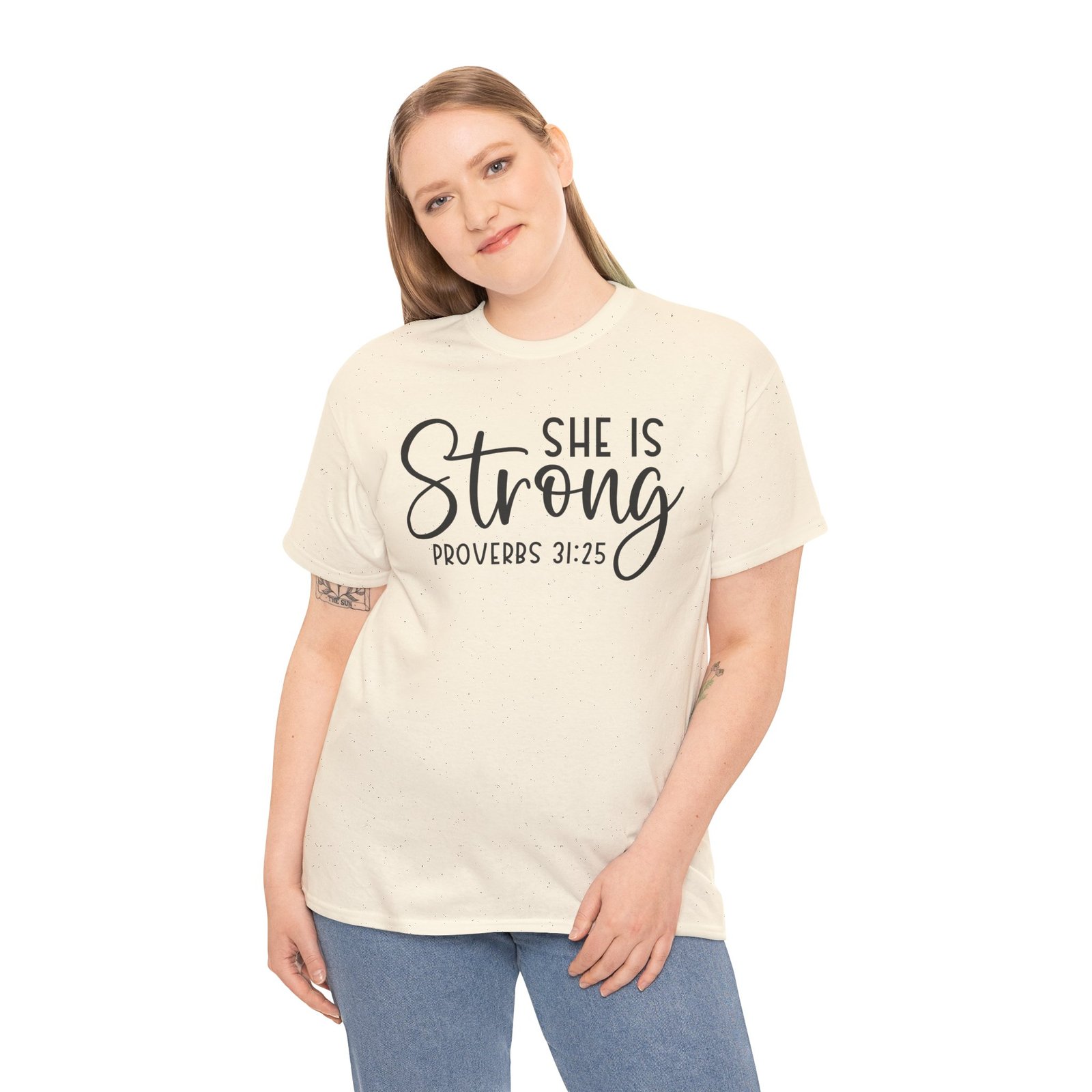 Proverbs 31 'She is Strong' — Inspirational Christian Tee - Image 48