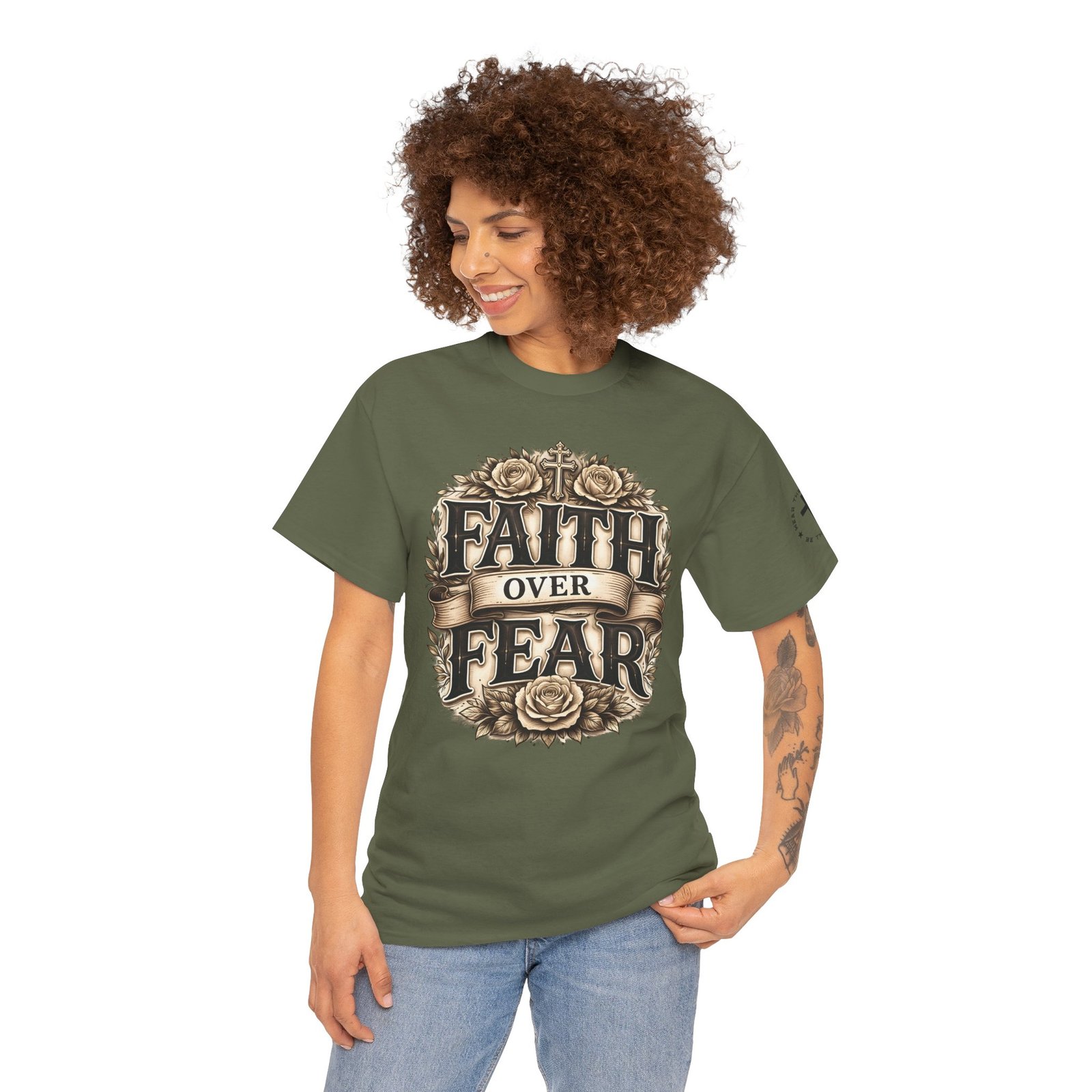 Faith Over Fear T-Shirt — Inspirational Christian Tee - Image 65
