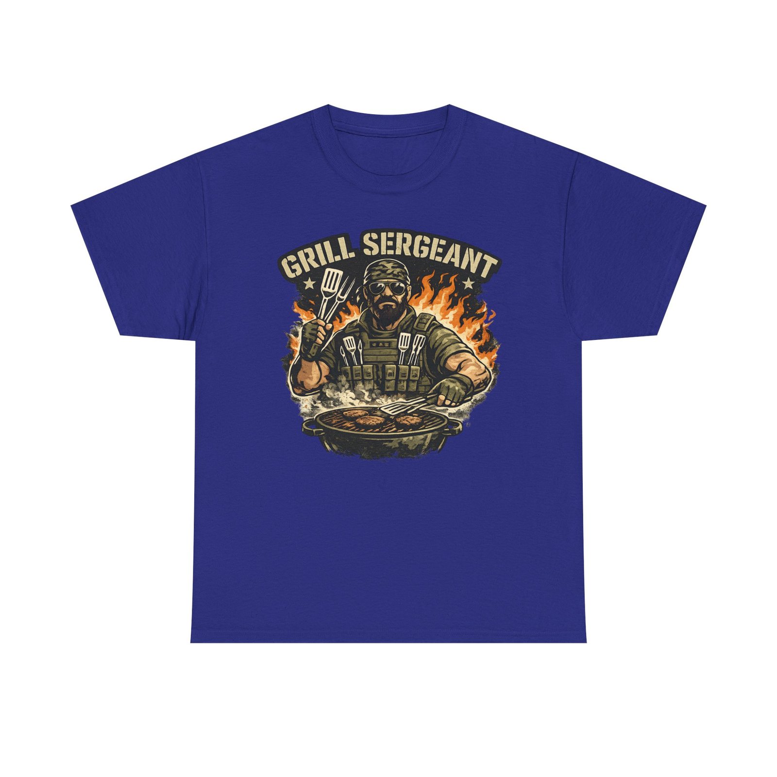 Grill Sergeant Dad T-Shirt — Funny Father’s Day BBQ Tee - Image 56