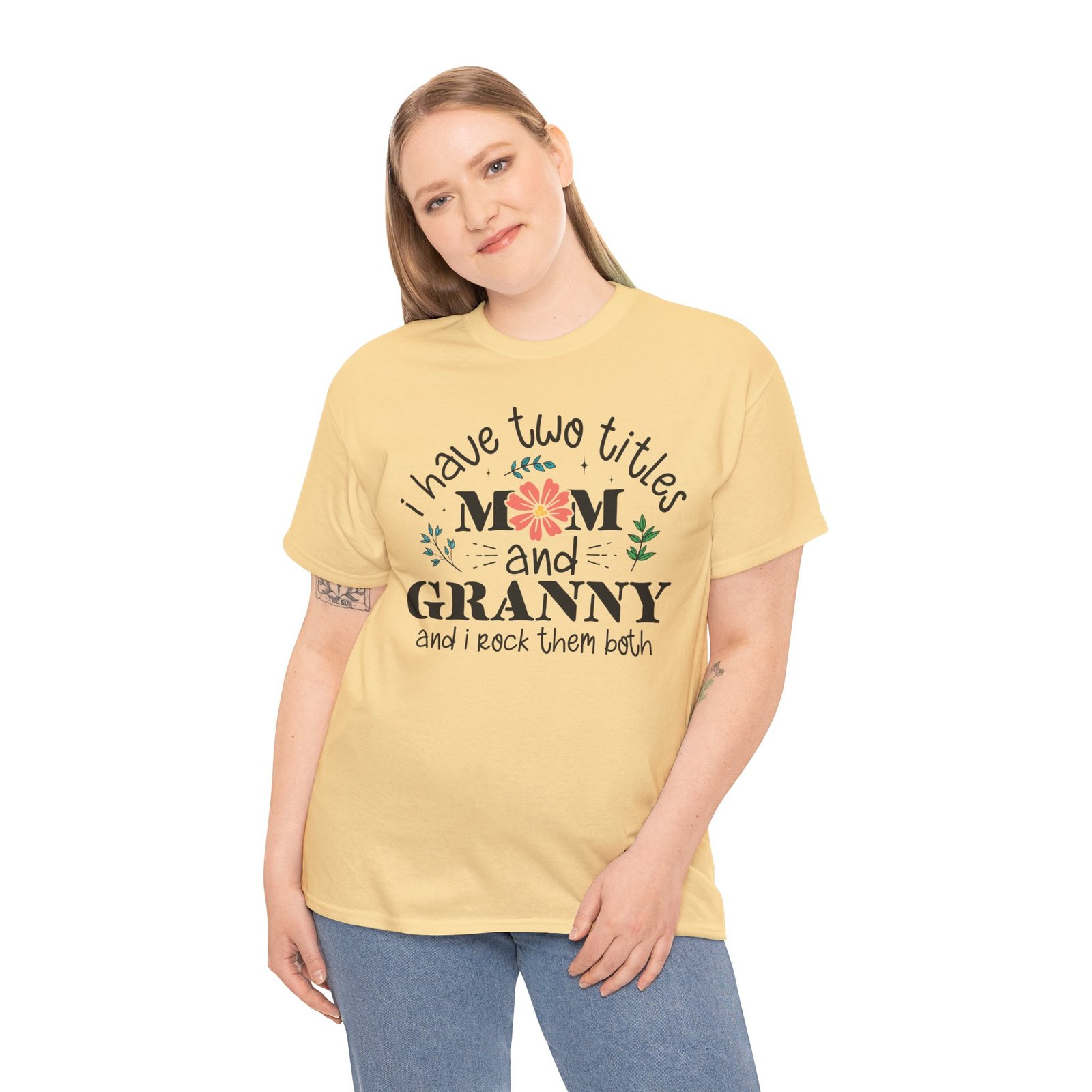 I Have Two Titles: Mom and Granny T-Shirt - Image 5