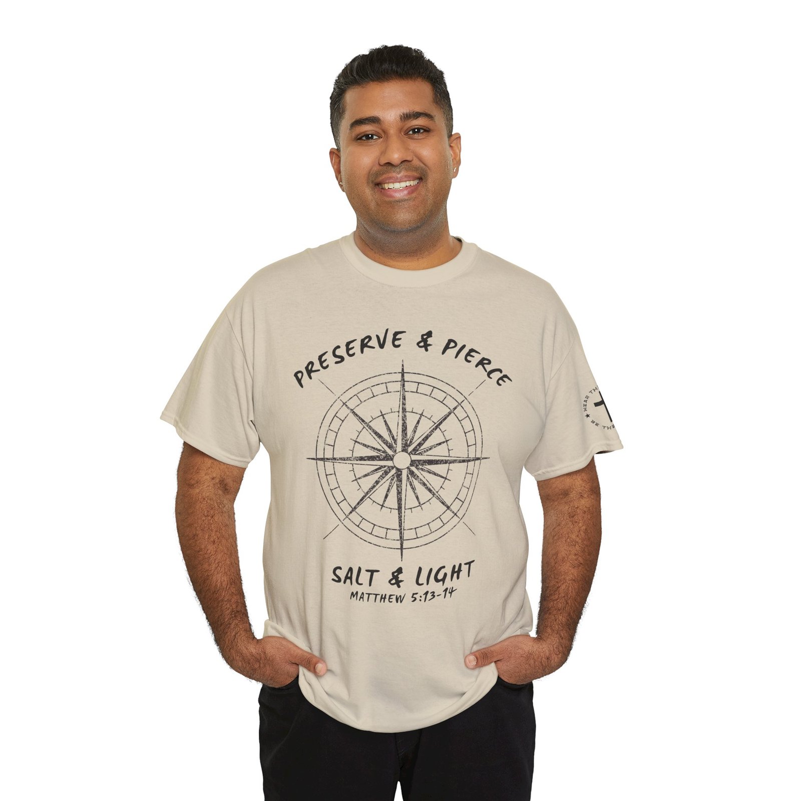 Compass Graphic Tee — "Salt and Light" Inspirational Christian T-Shirt - Image 38