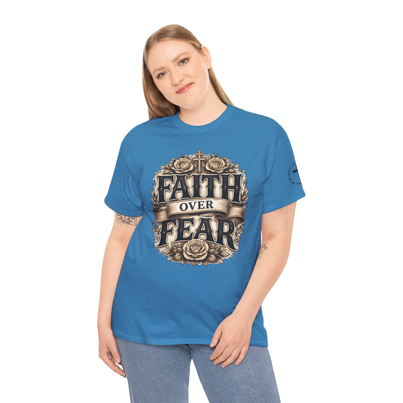 Faith Over Fear T-Shirt — Inspirational Christian Tee - Image 76