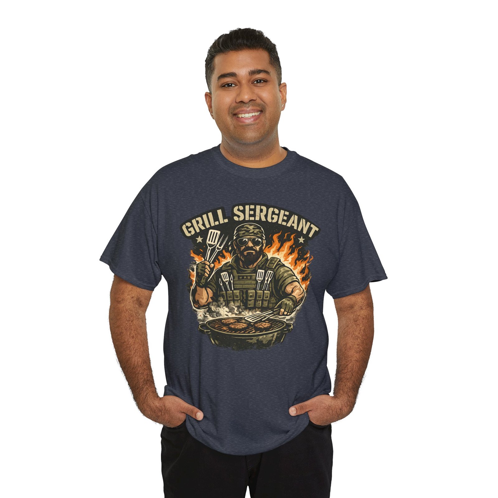 Grill Sergeant Dad T-Shirt — Funny Father’s Day BBQ Tee - Image 54