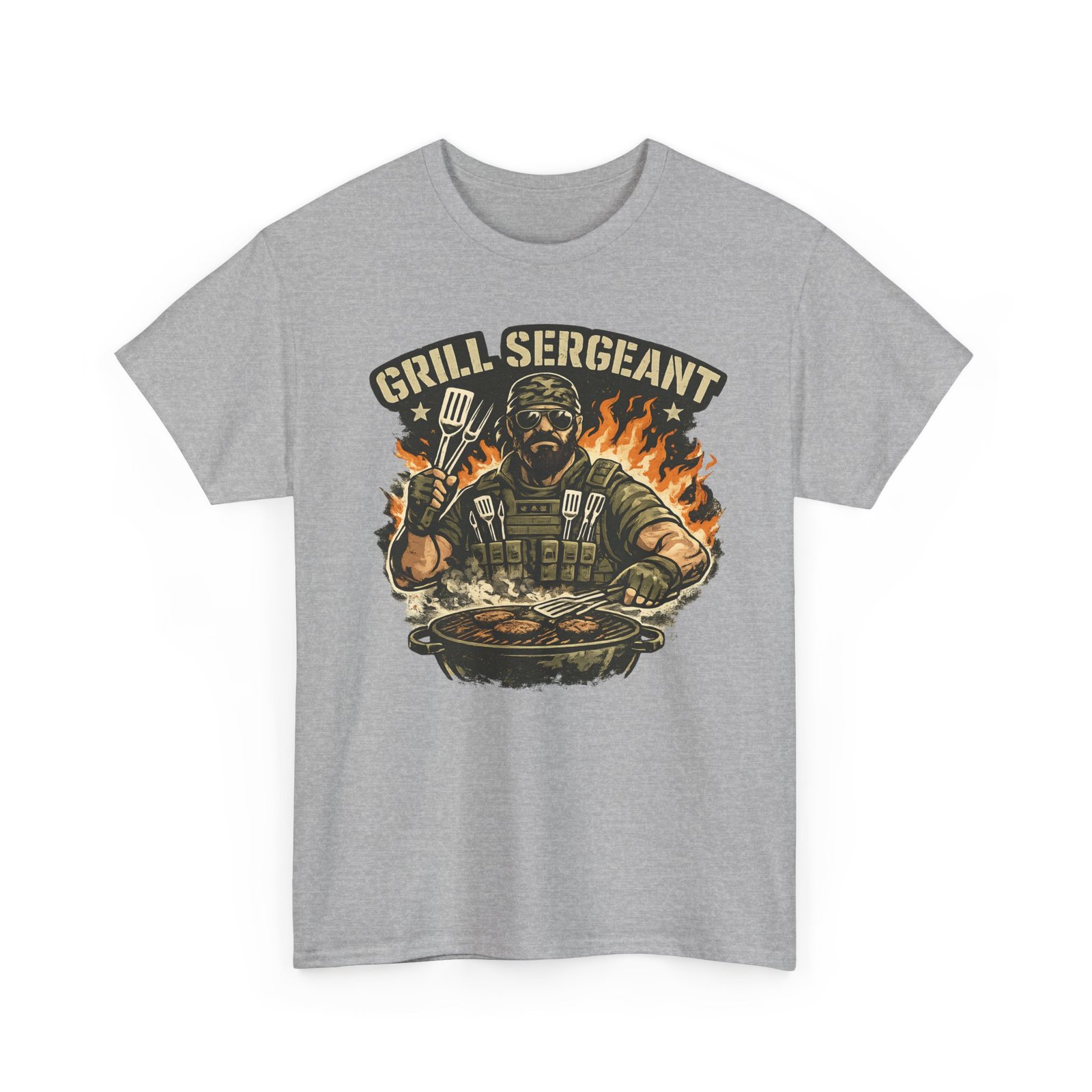 Grill Sergeant Dad T-Shirt — Funny Father’s Day BBQ Tee - Image 21