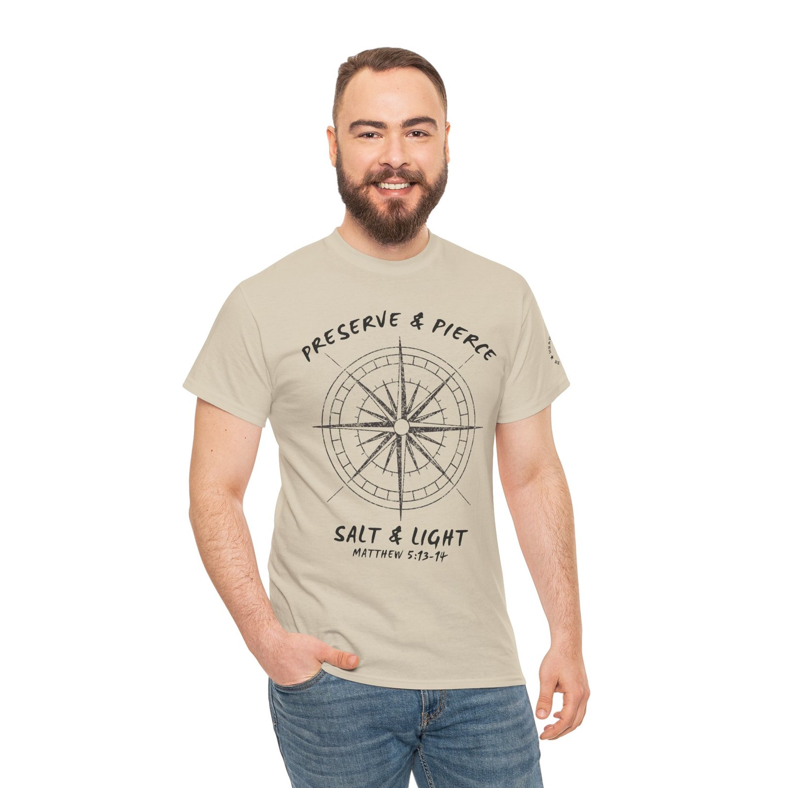 Compass Graphic Tee — "Salt and Light" Inspirational Christian T-Shirt - Image 37