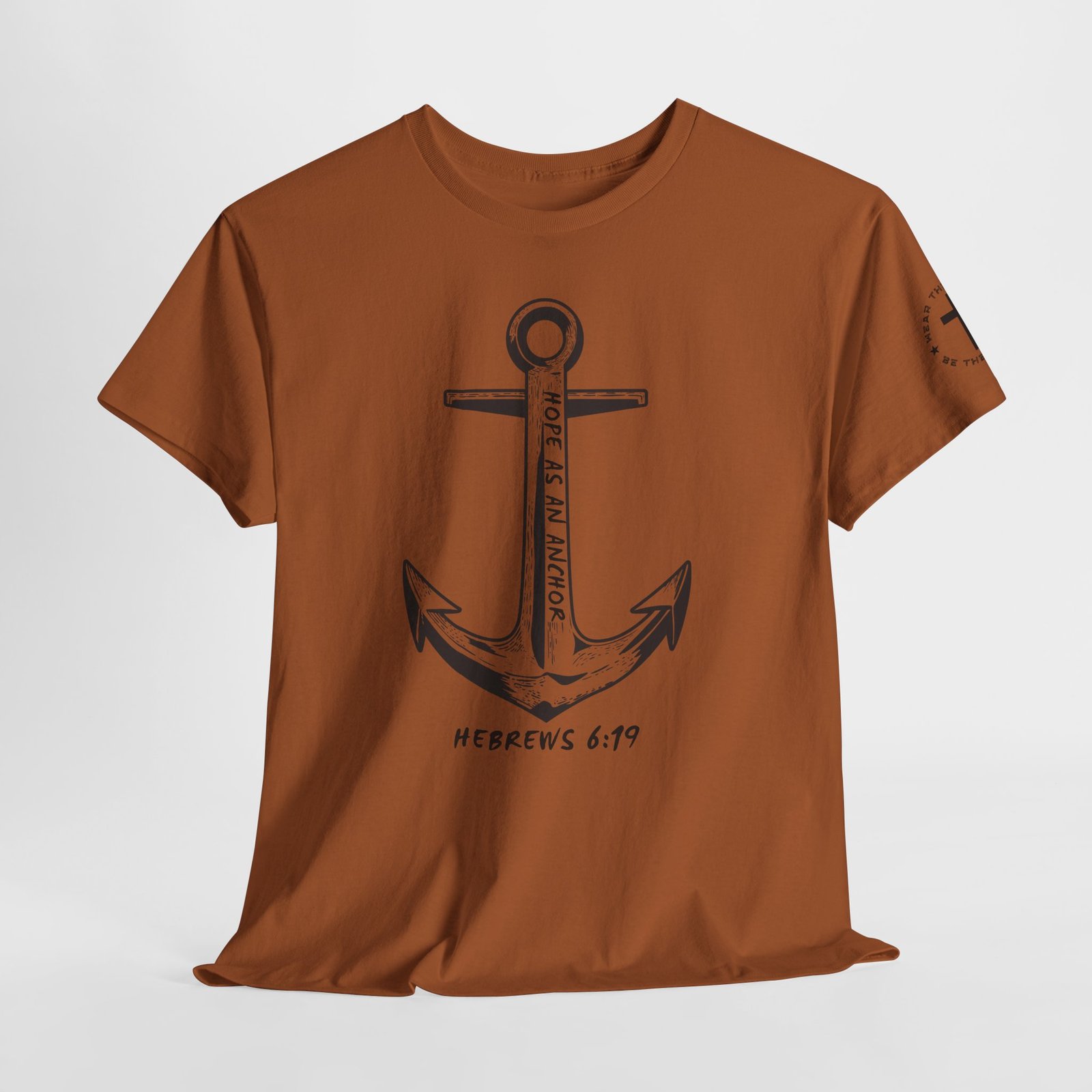 Anchor Faith T-Shirt – Hebrews 6:19 Christian Nautical Tee - Image 44