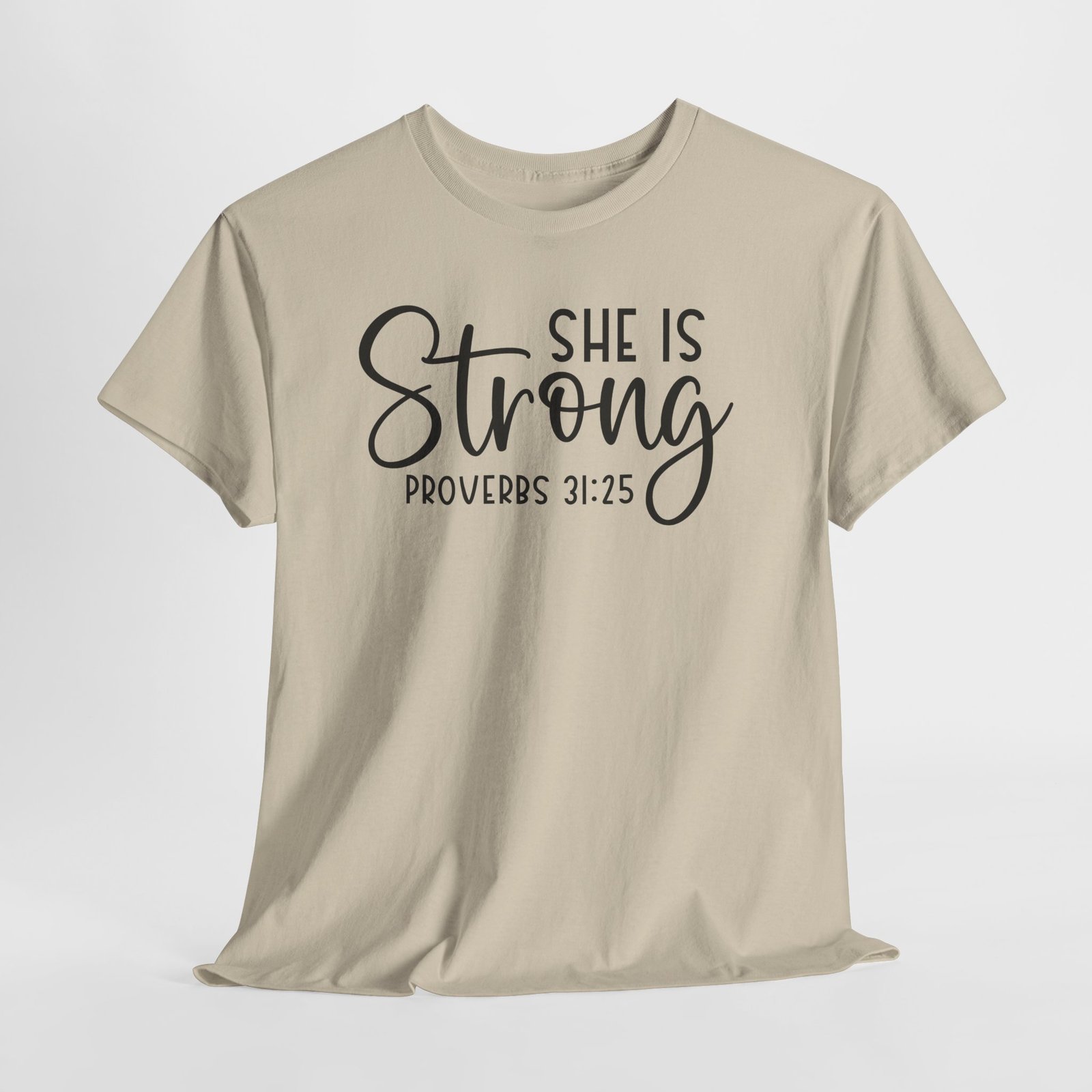 Proverbs 31 'She is Strong' — Inspirational Christian Tee - Image 18