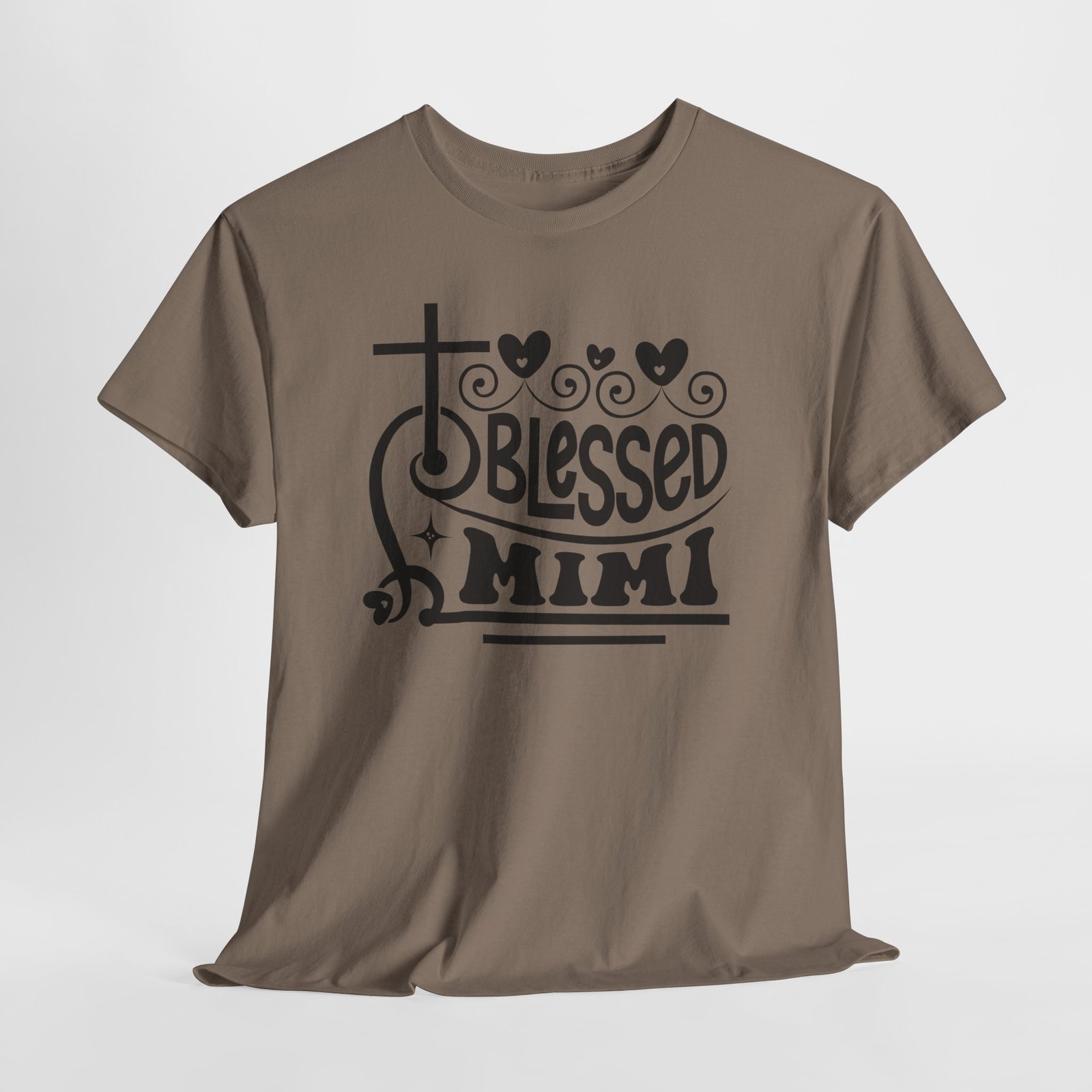 Blessed Mimi Tee — Cross & Hearts Christian Gift for Grandma - Image 32