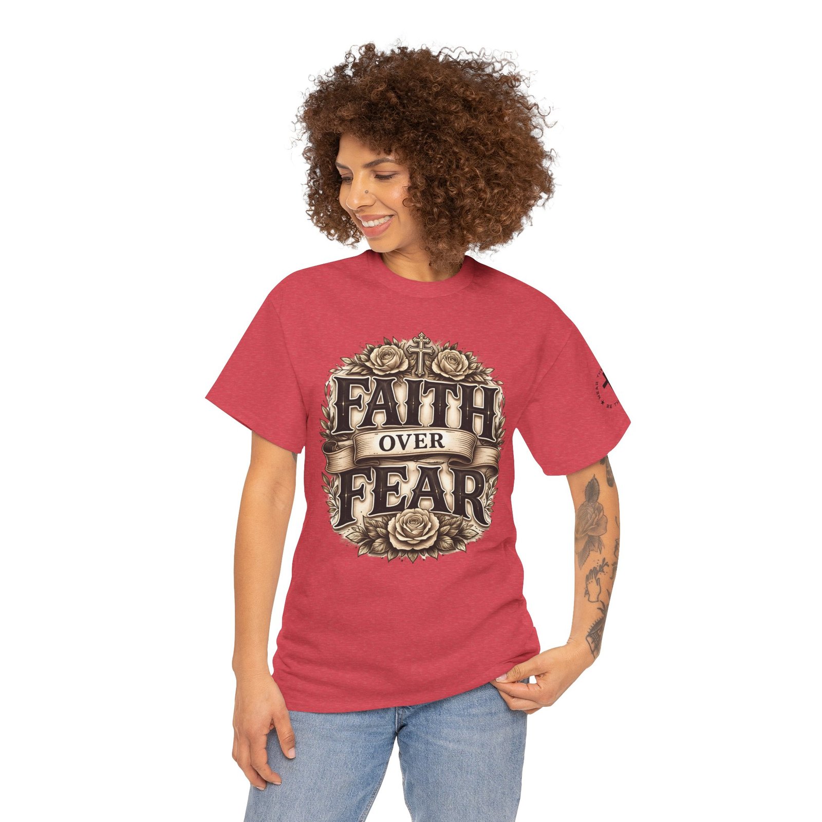 Faith Over Fear T-Shirt — Inspirational Christian Tee - Image 85