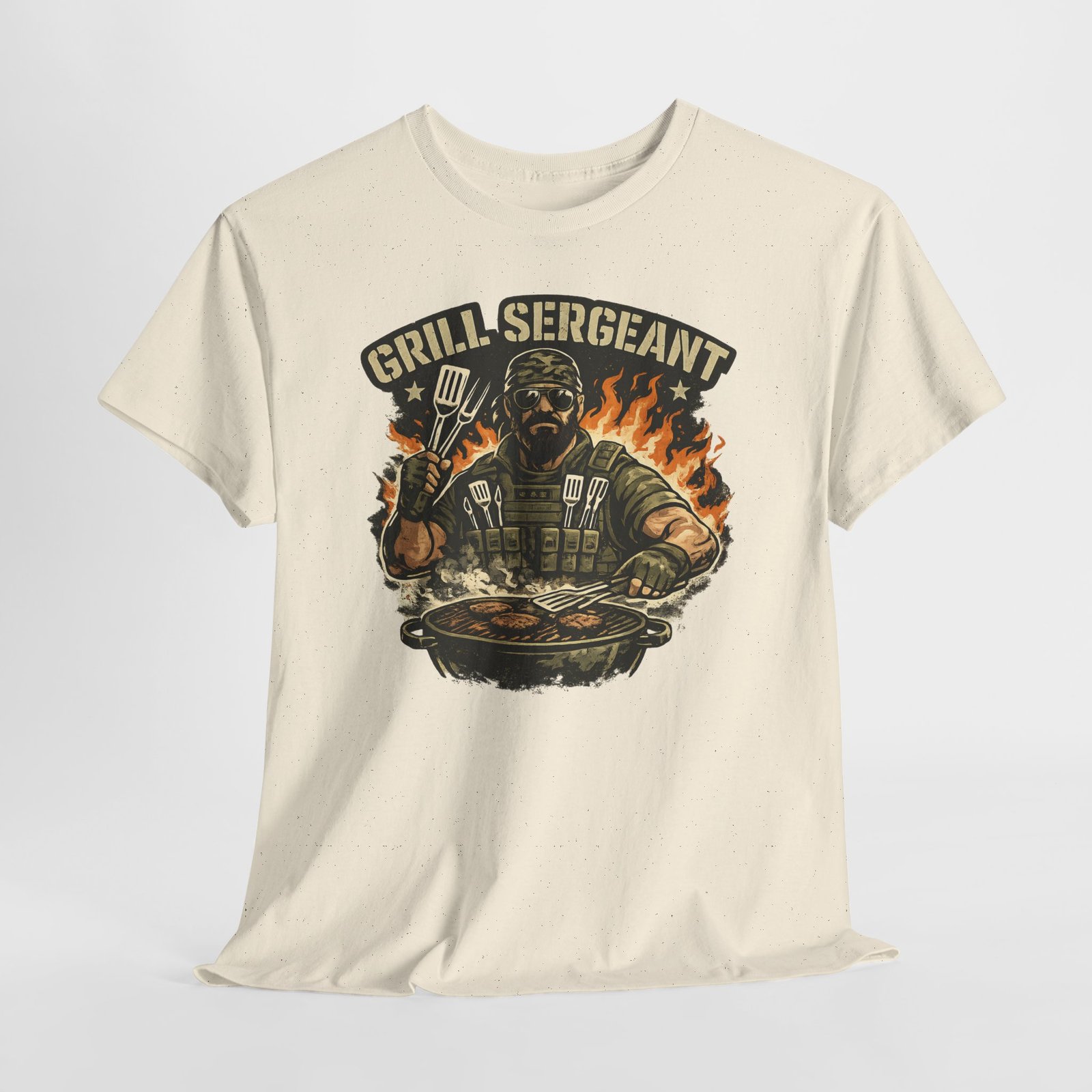 Grill Sergeant Dad T-Shirt — Funny Father’s Day BBQ Tee - Image 34