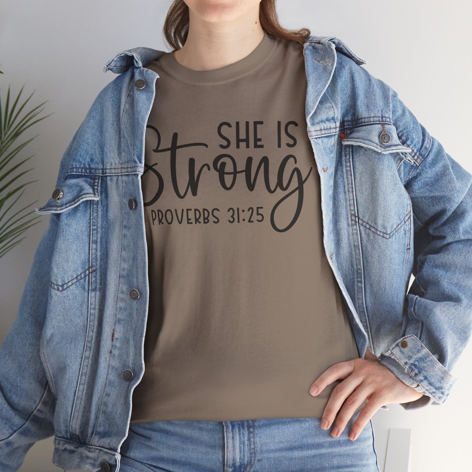 Proverbs 31 'She is Strong' — Inspirational Christian Tee - Image 43
