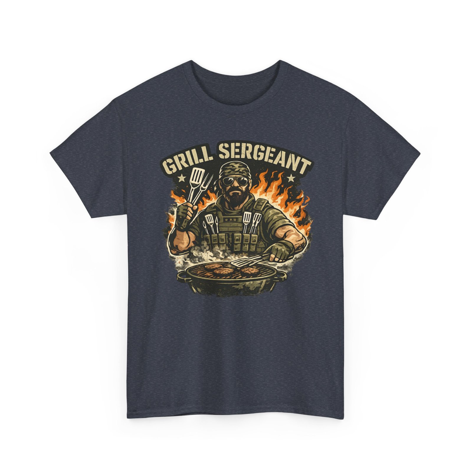 Grill Sergeant Dad T-Shirt — Funny Father’s Day BBQ Tee - Image 51