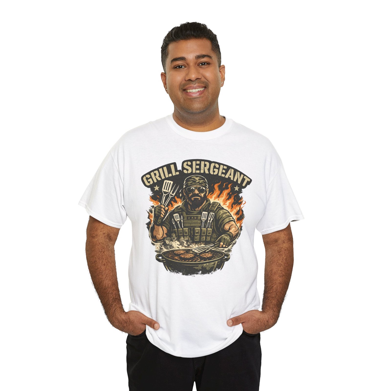 Grill Sergeant Dad T-Shirt — Funny Father’s Day BBQ Tee - Image 11