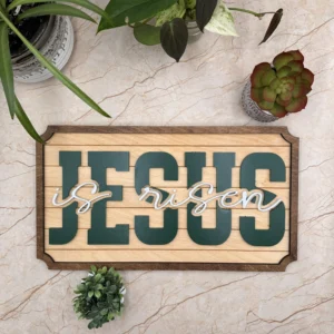 Jesus is Risen Wall Sign