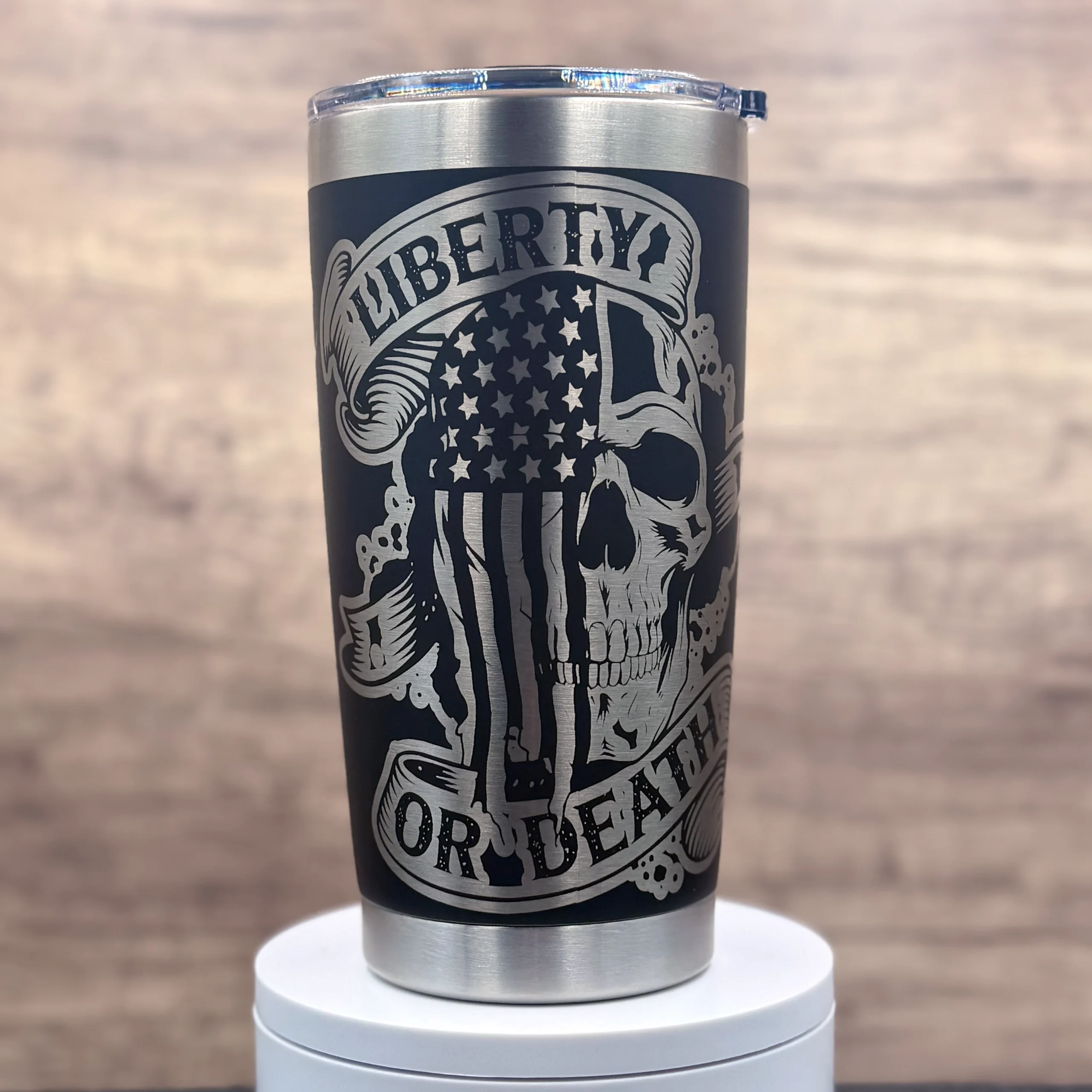 We The People Skull/Flag Tumbler - Image 2