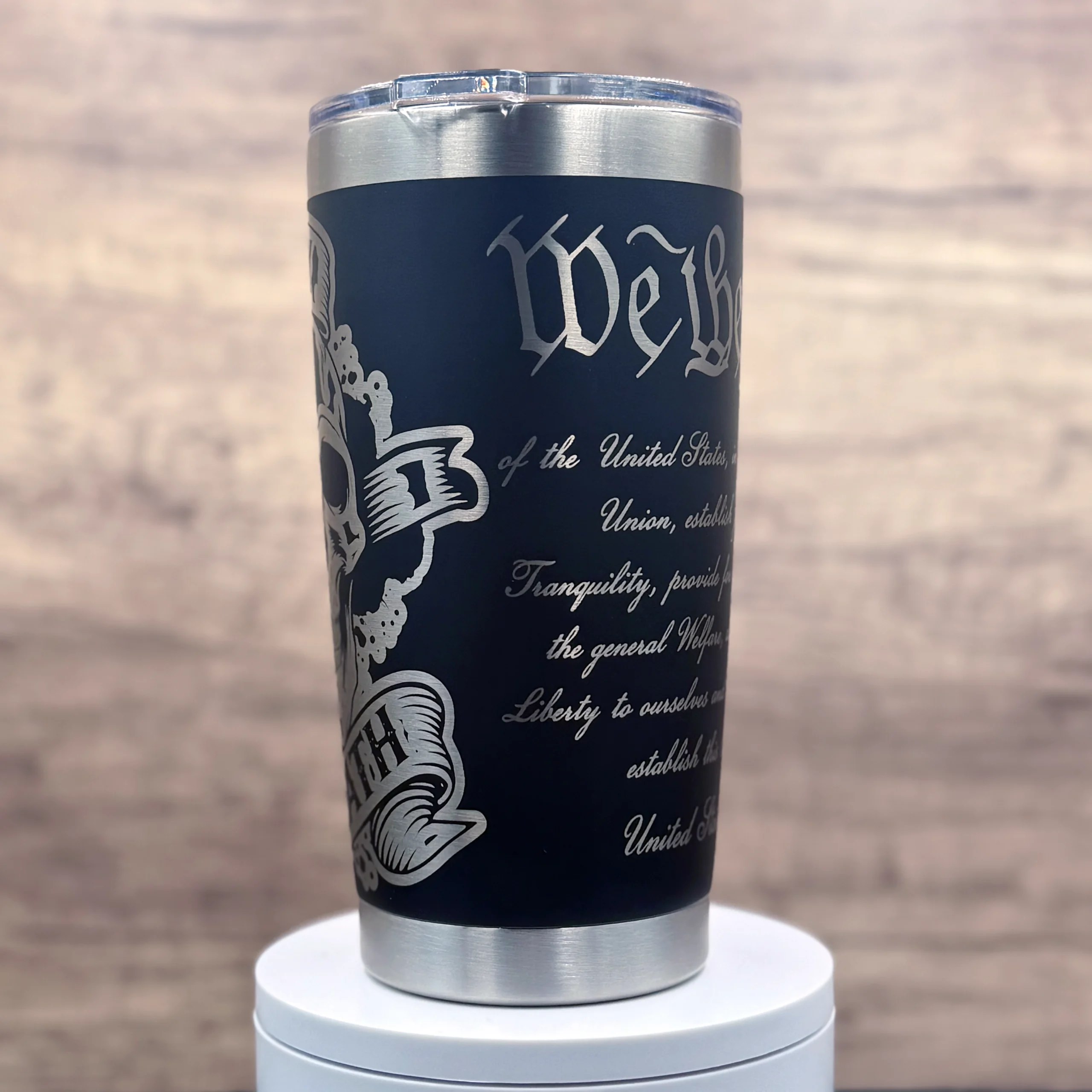 We The People Skull/Flag Tumbler - Image 3