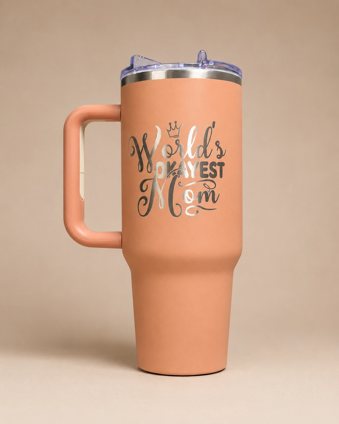 World's Okayest Mom Tumbler - Image 2