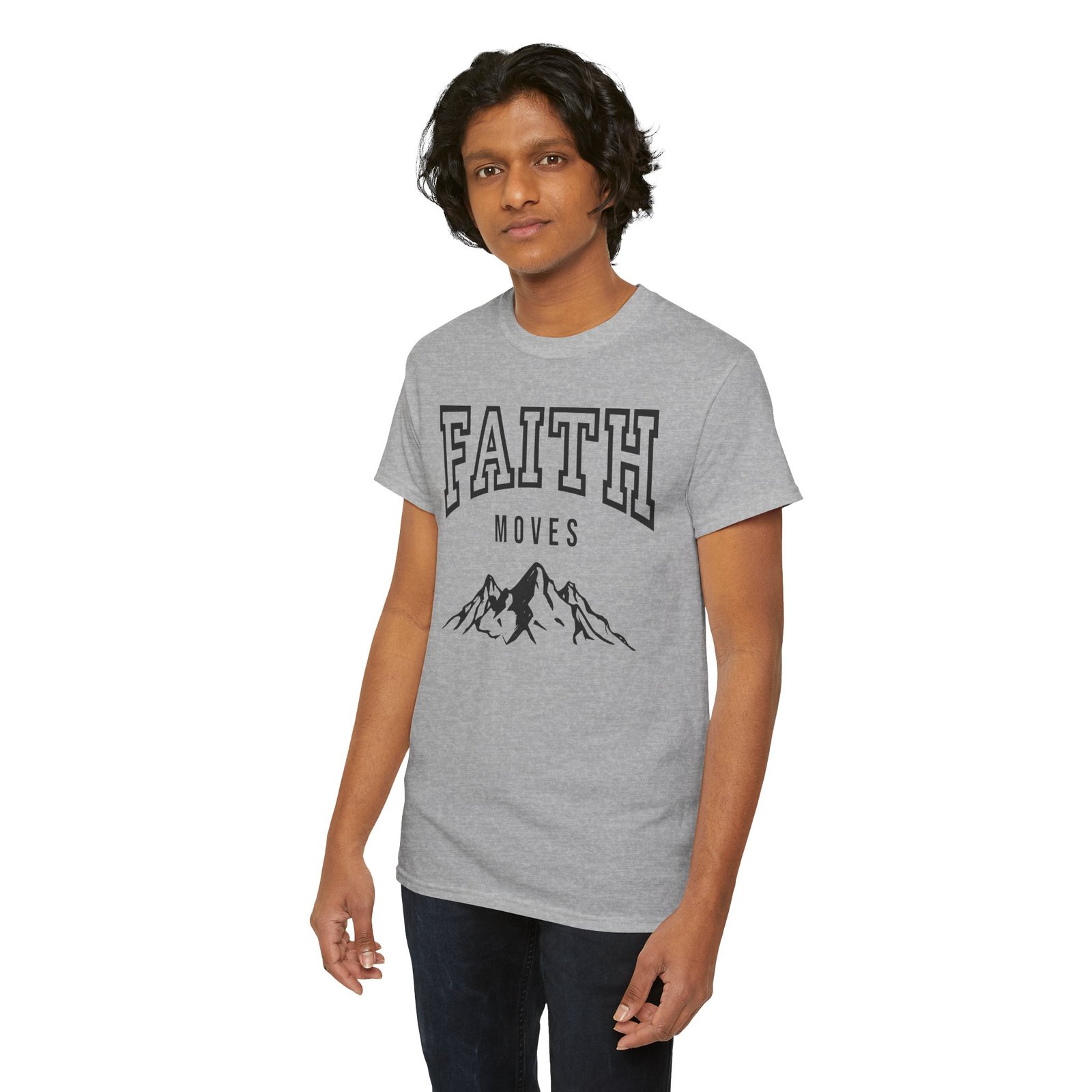 Faith Moves Mountains T-Shirt — Inspirational Christian Tee - Image 37