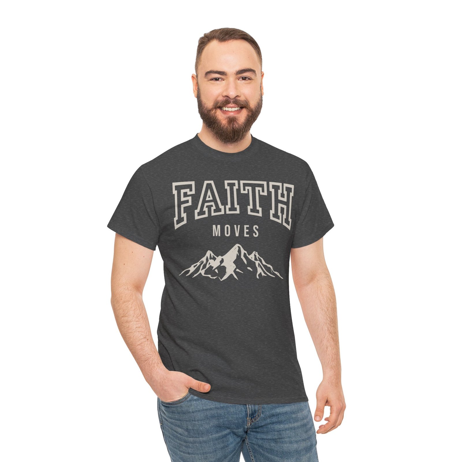 Faith Moves Mountains T-Shirt — Inspirational Christian Tee - Image 68