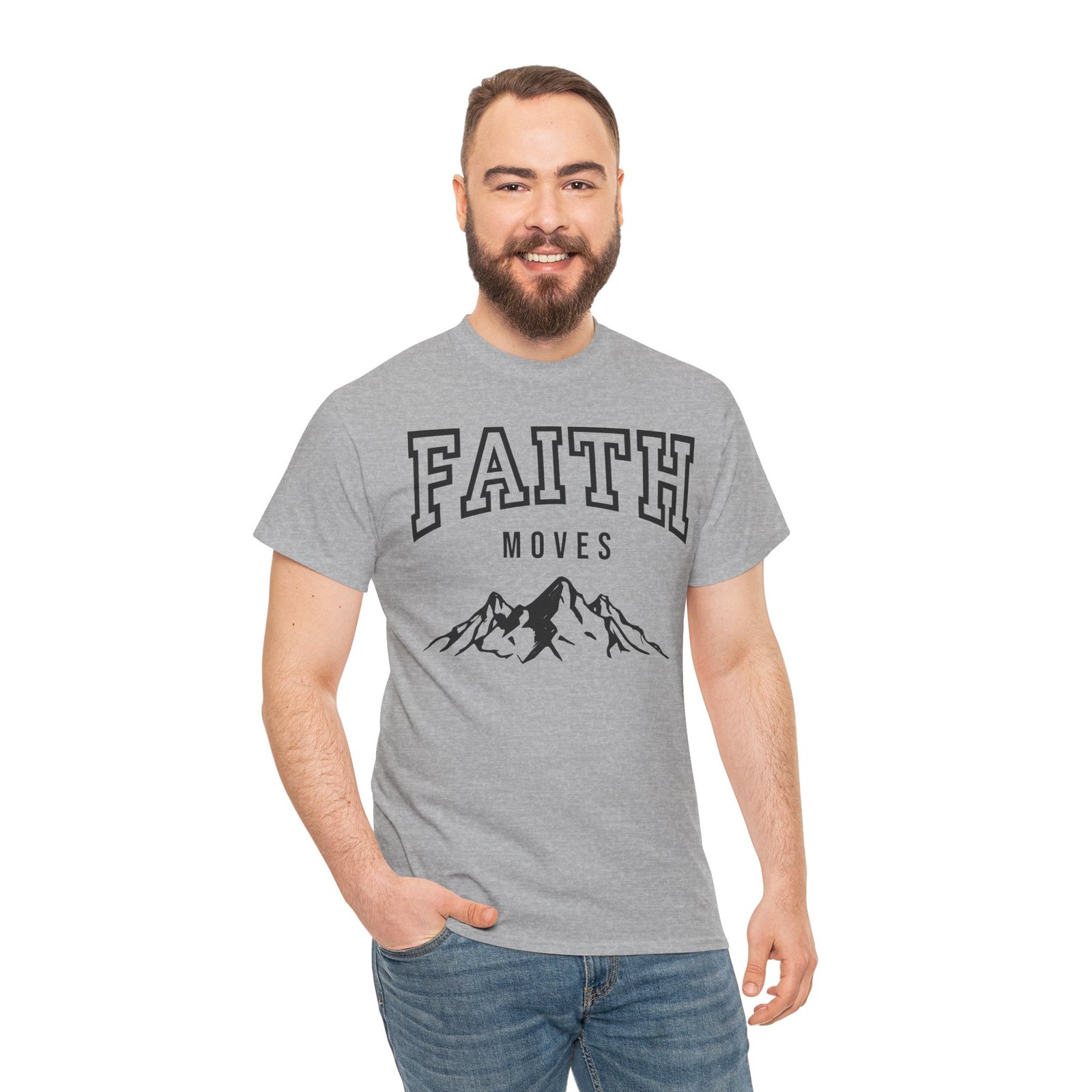 Faith Moves Mountains T-Shirt — Inspirational Christian Tee - Image 36