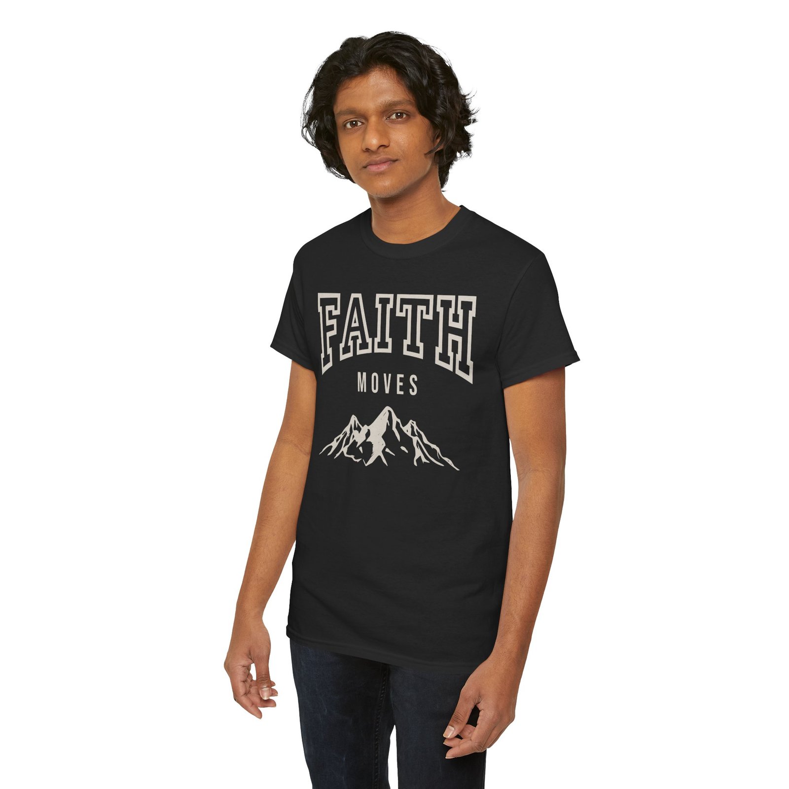 Faith Moves Mountains T-Shirt — Inspirational Christian Tee - Image 4