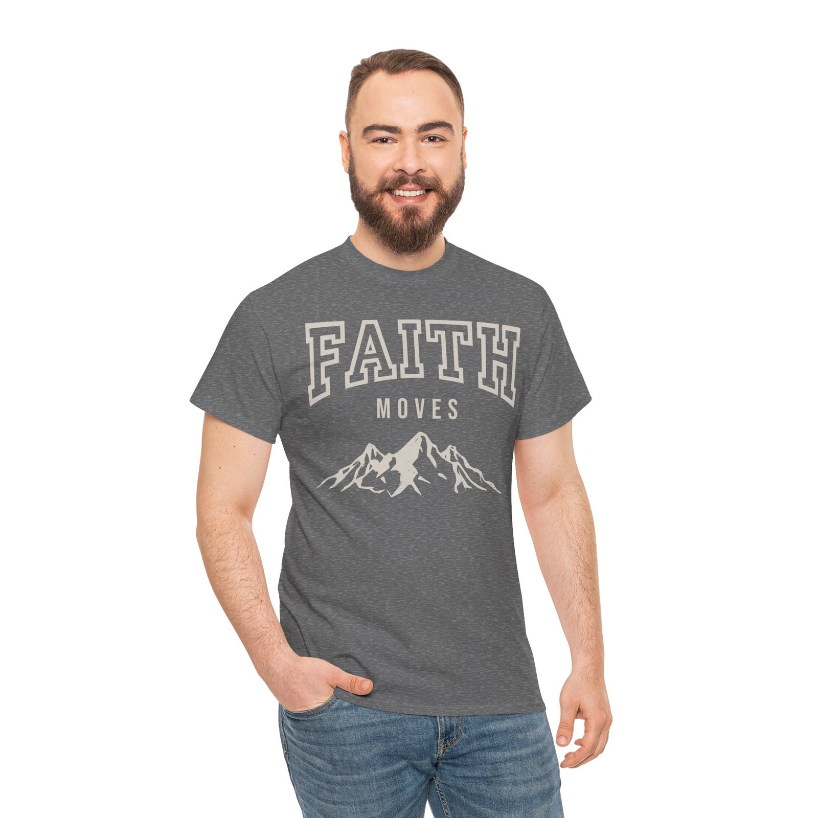 Faith Moves Mountains T-Shirt — Inspirational Christian Tee - Image 76