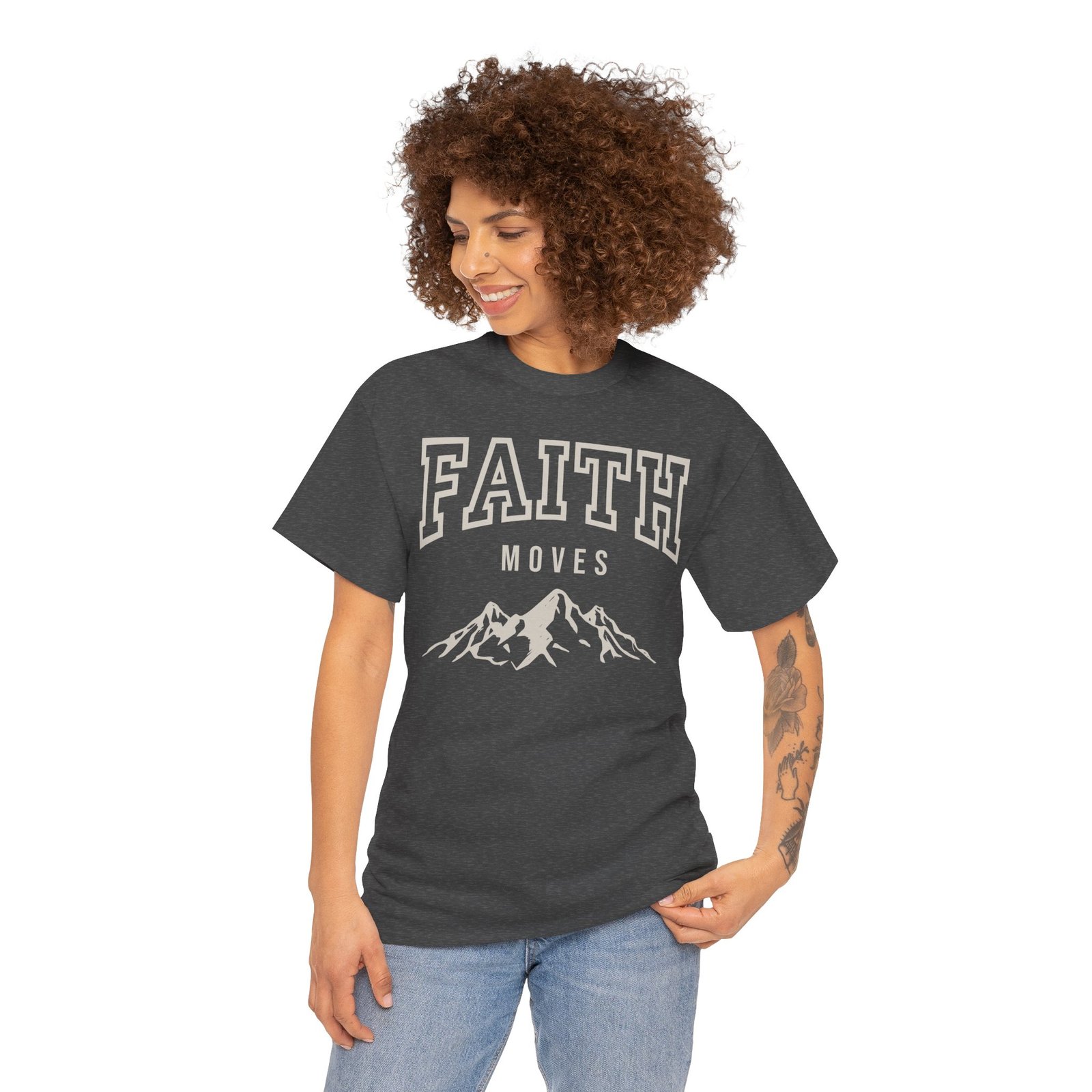 Faith Moves Mountains T-Shirt — Inspirational Christian Tee - Image 71