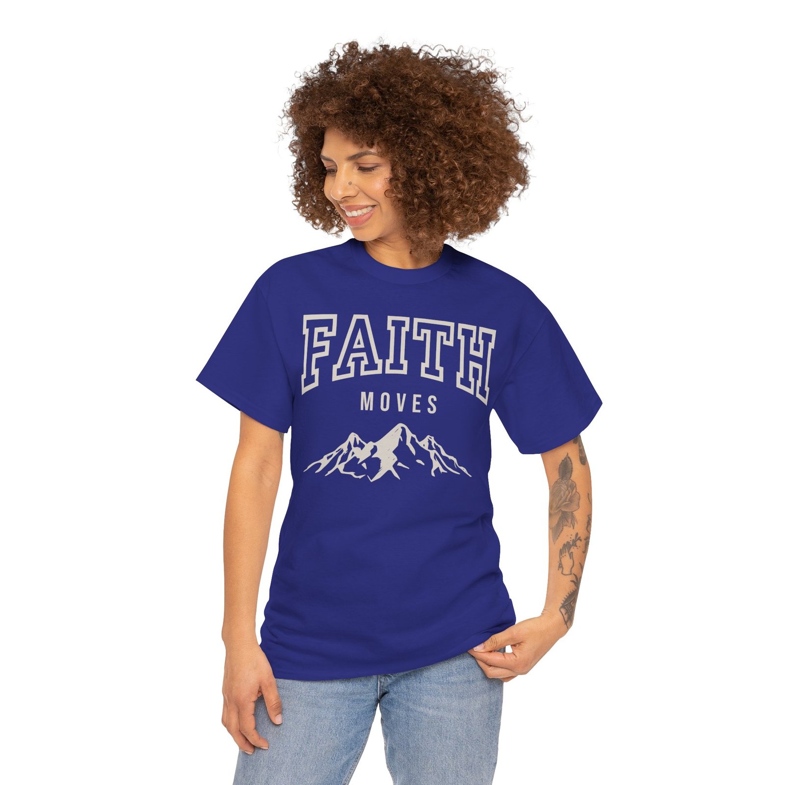 Faith Moves Mountains T-Shirt — Inspirational Christian Tee - Image 95