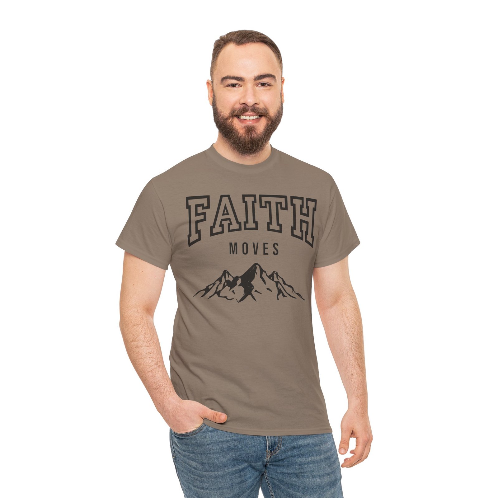 Faith Moves Mountains T-Shirt — Inspirational Christian Tee - Image 44
