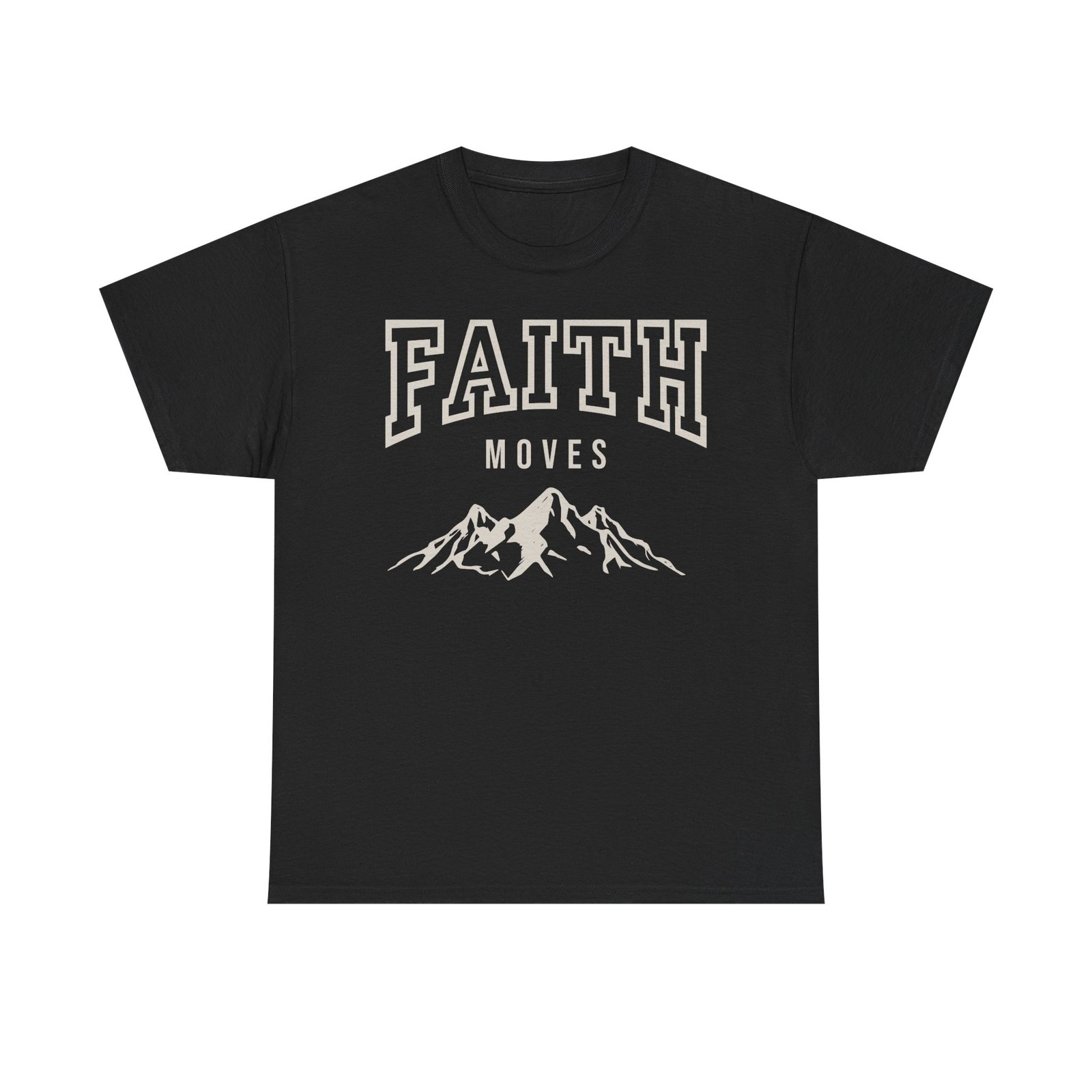 Faith Moves Mountains T-Shirt — Inspirational Christian Tee - Image 2