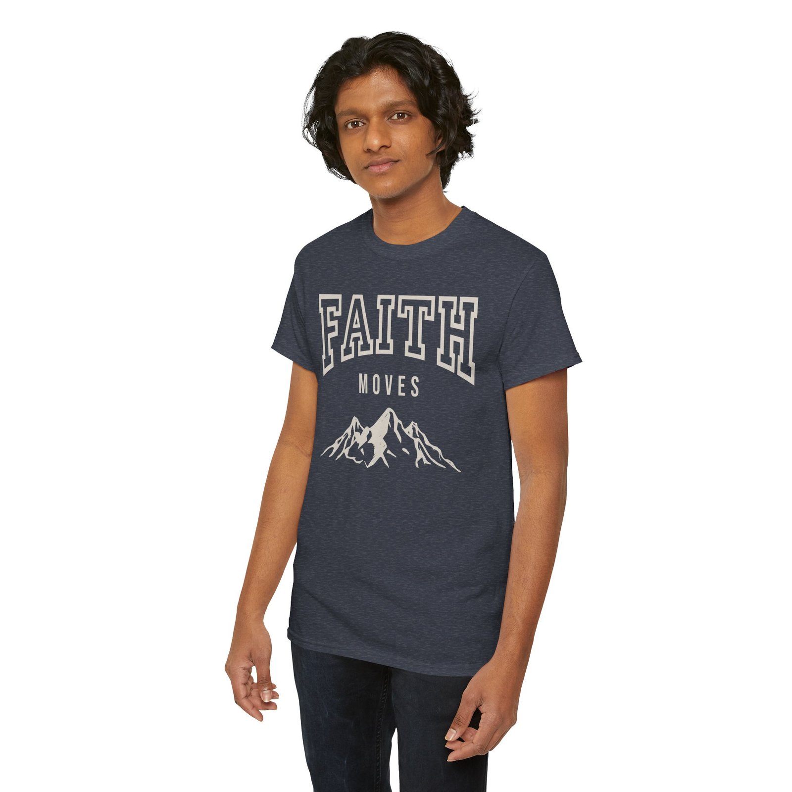 Faith Moves Mountains T-Shirt — Inspirational Christian Tee - Image 85