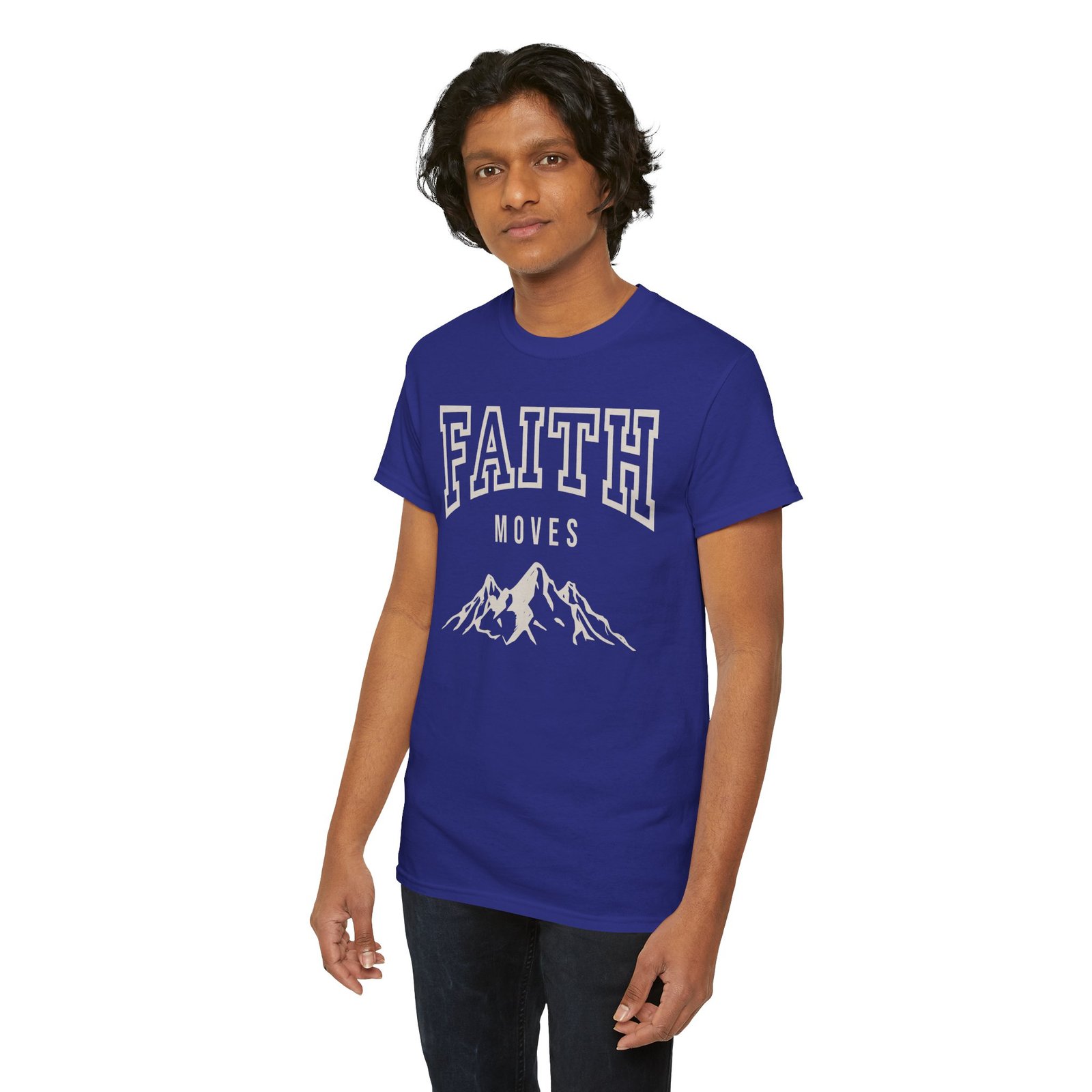 Faith Moves Mountains T-Shirt — Inspirational Christian Tee - Image 93