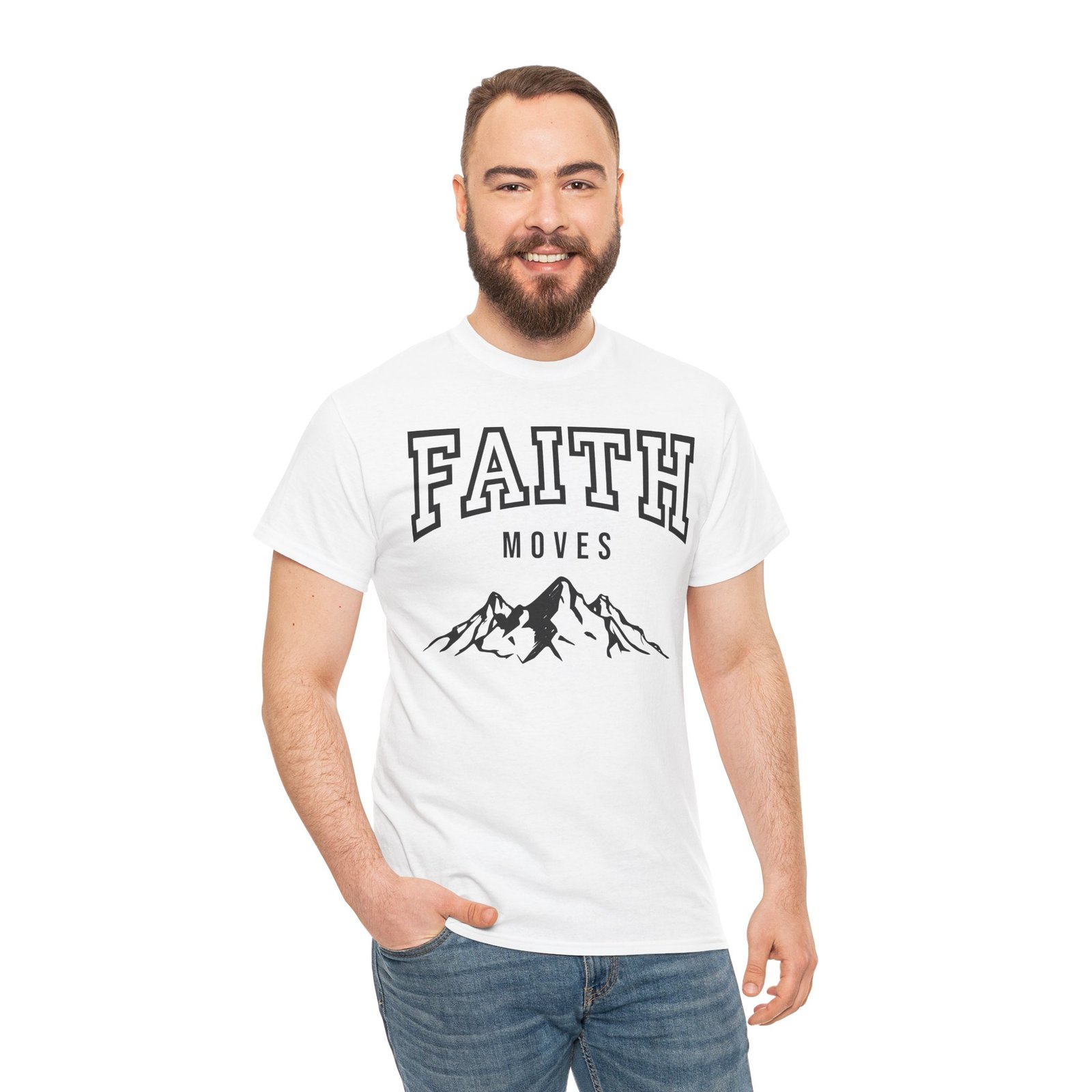 Faith Moves Mountains T-Shirt — Inspirational Christian Tee - Image 27