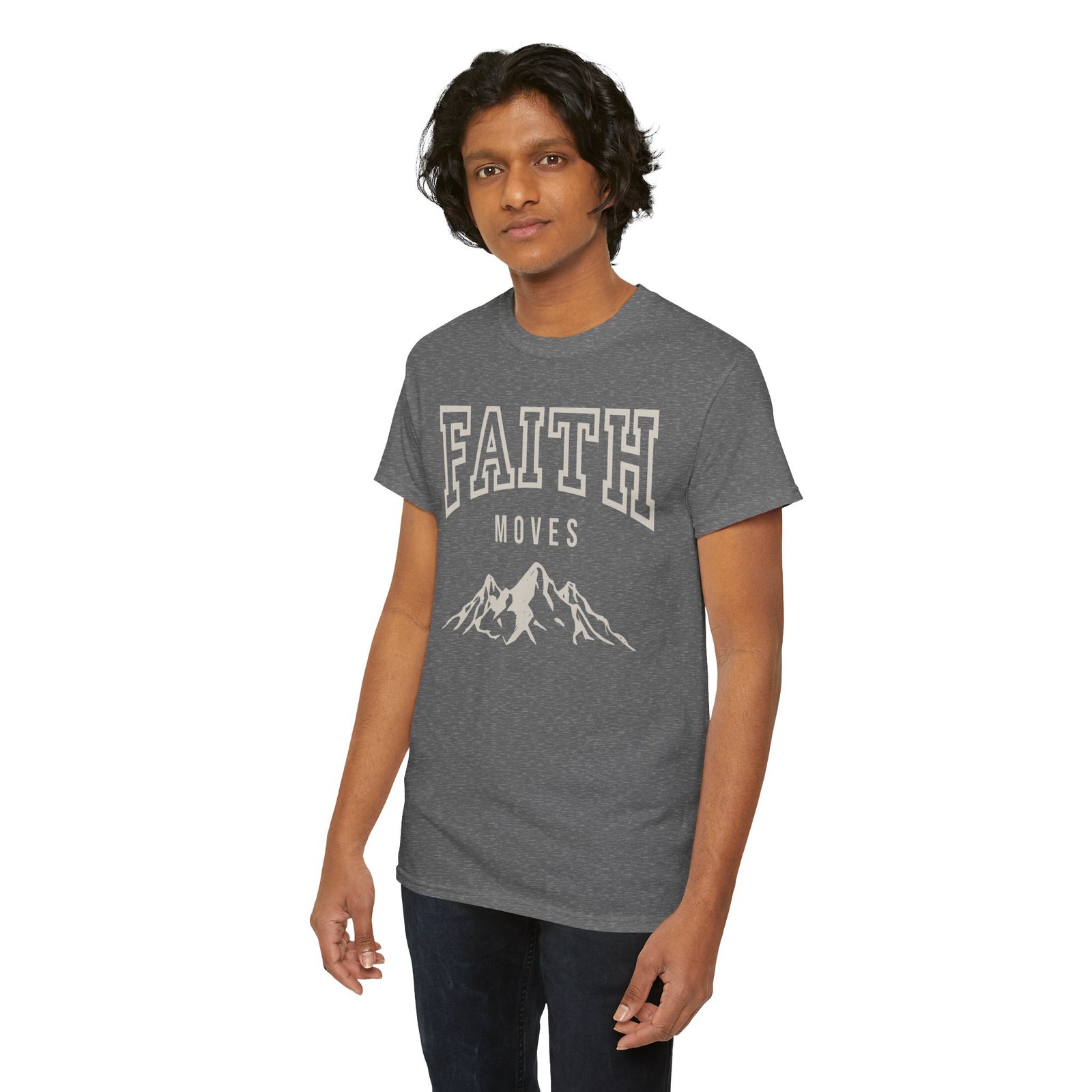 Faith Moves Mountains T-Shirt — Inspirational Christian Tee - Image 77