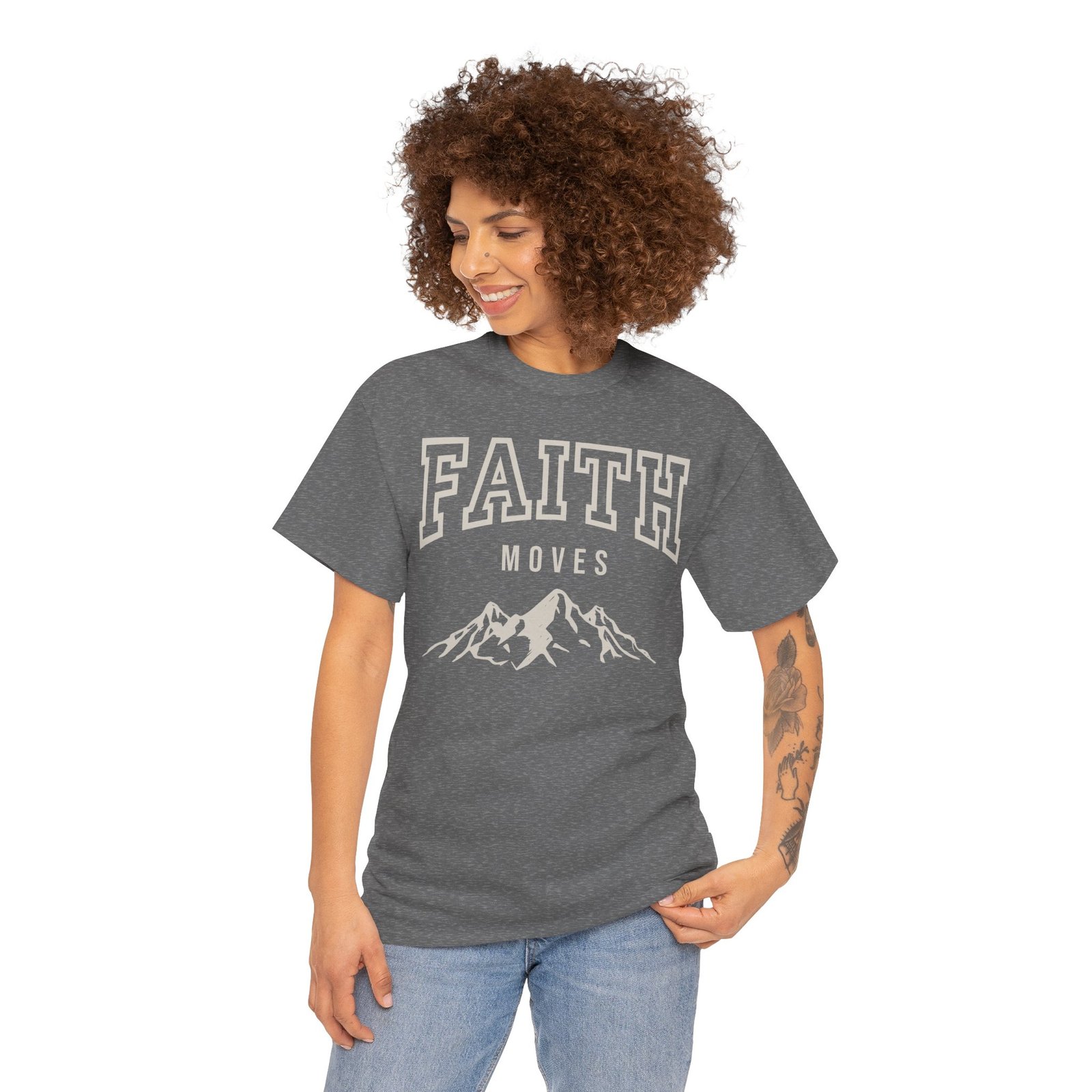 Faith Moves Mountains T-Shirt — Inspirational Christian Tee - Image 79