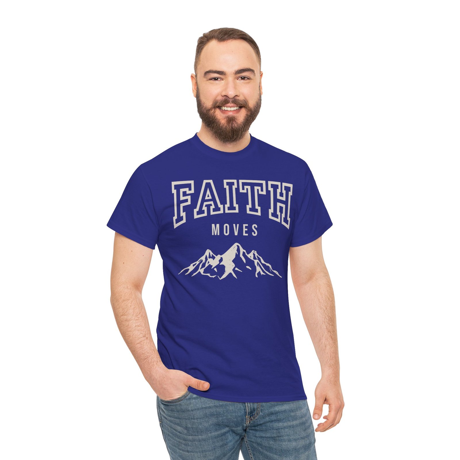 Faith Moves Mountains T-Shirt — Inspirational Christian Tee - Image 92